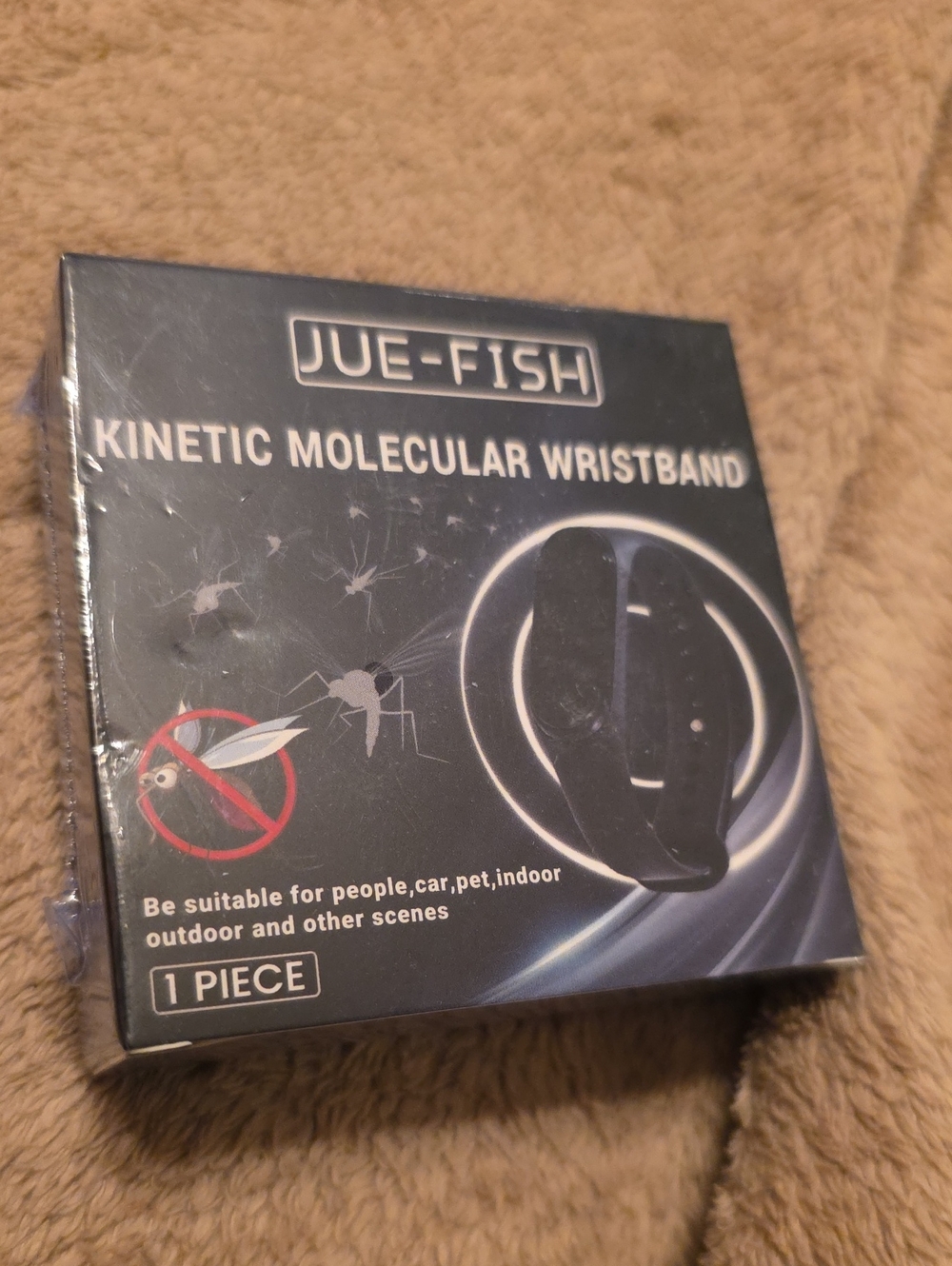 Black Kinetic Molecular Wristband - Mosquito Repellent